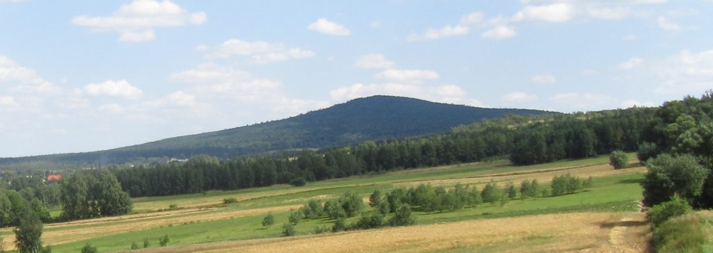 Lysica moutain from a path in Krajno village