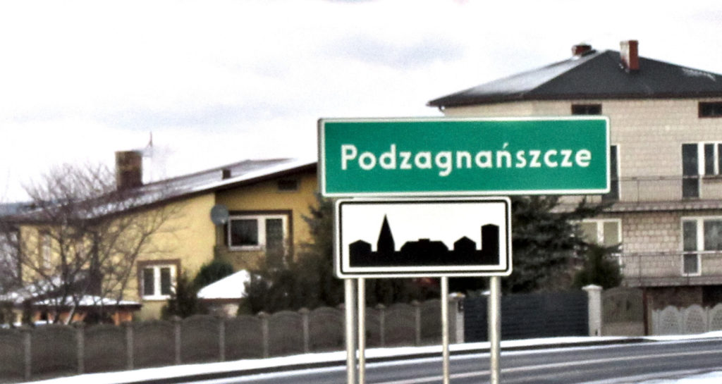 Znak miejscowości Podzagnańszcze