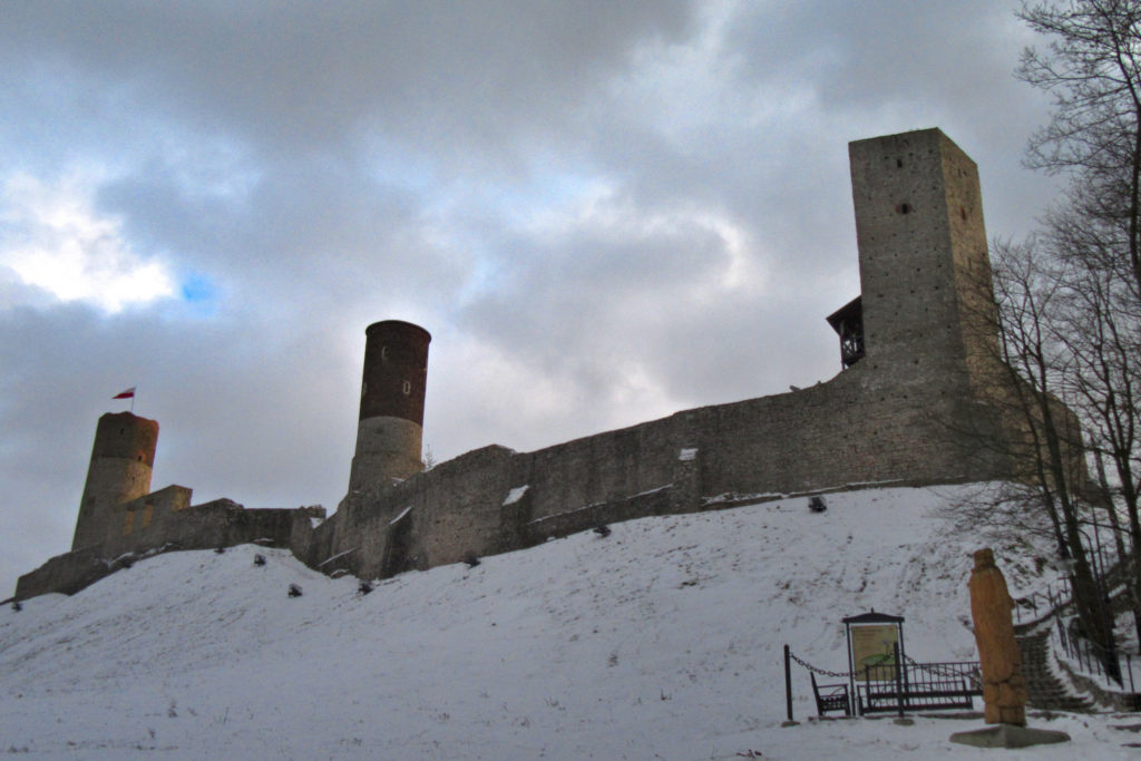 Zamek Chęciny Zima