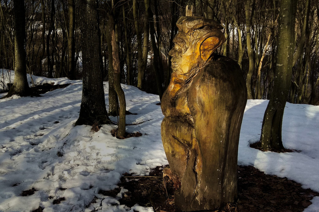 Rzeżba diabła Zima